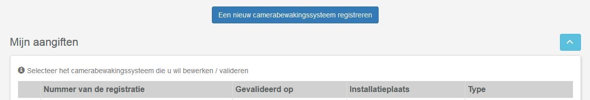 Aangifte camerabewaking