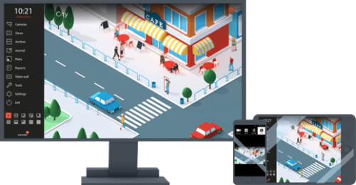 Eocortex is een professioneel video management software platform voor IP camera's